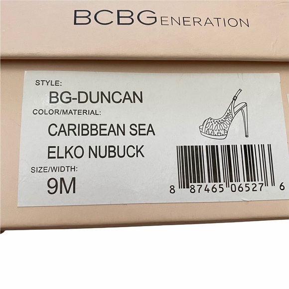 BCBGeneration Duncan Peep Toe Slingback Sz 9M - Picture 10 of 11